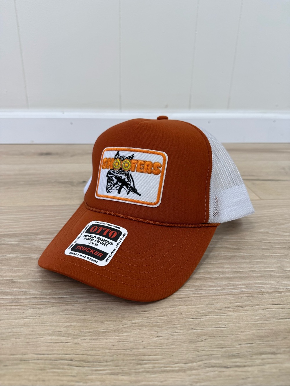 NEW Otto “Shooters” Orange Trucker Hat